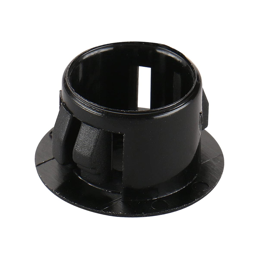 Plastic Black Locking Hole Plugs Panel Hole Diameter 1/2 (12.6mm) HP-13 Black (100PCS)