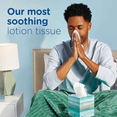 Puffs Plus Lotion Facial Tissue, 1 Family Box, 124 Tiss
