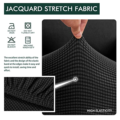 Couch Cushion Covers Stretch Cushion Covers Sofa Seat Cushion Slipcover Cushion Protector(Coffee, Large)