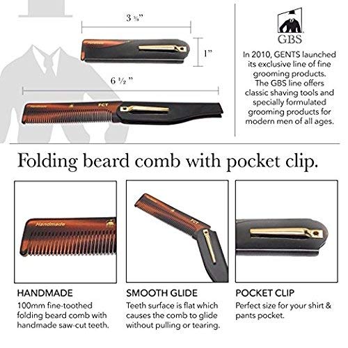GBS Hair Styling Wax Clay 3oz + Pack of Grooming Combs