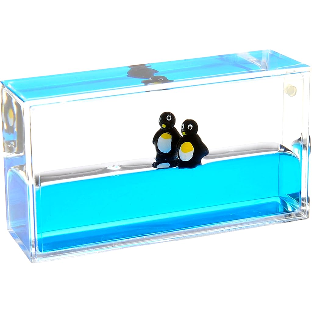 Liquid Penguin Paperweight | Calming and Relaxing Toy |