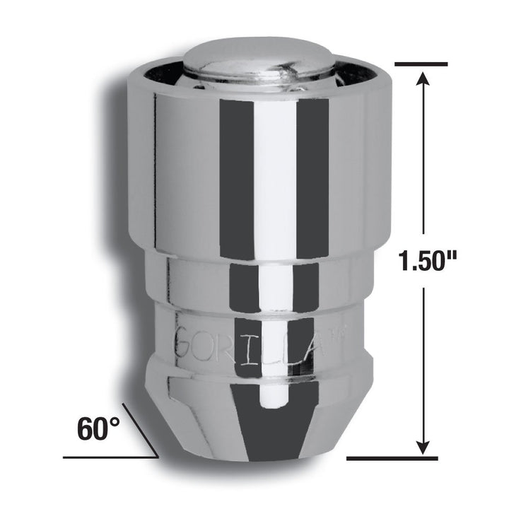 61631 Acorn Gorilla Guard Locks (12mm x 1.50 Thread Size) - Pack of 4