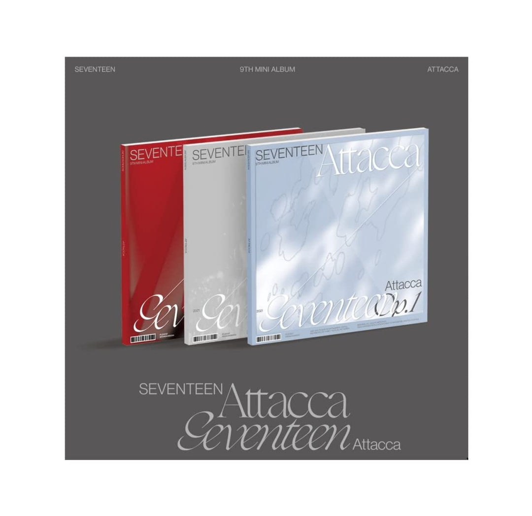 SEVENTEEN - Attacca (9th Mini Album) Album+Folded Poster+Extra Photocards Set (Random ver.)