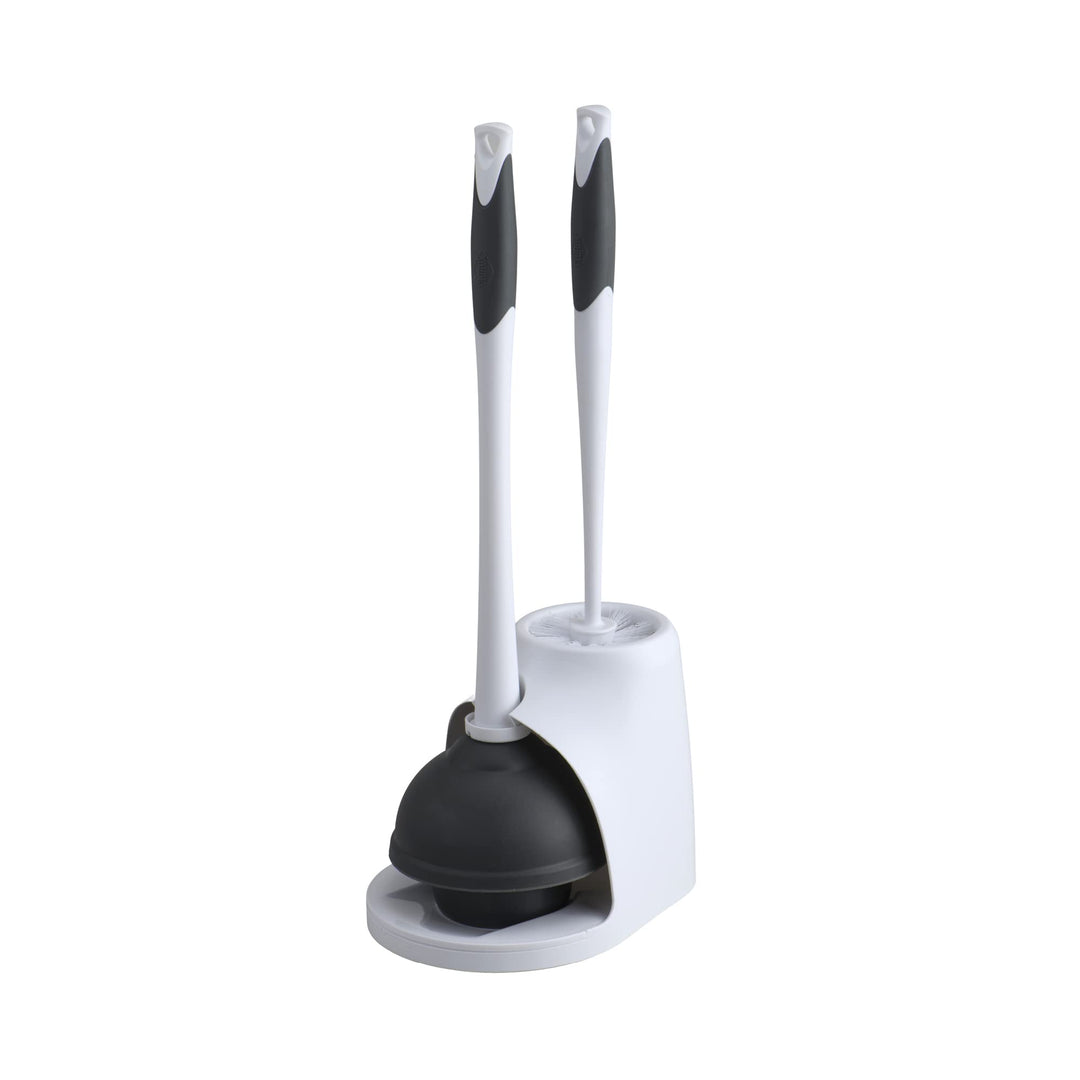 Clorox Toilet Bowl Brush &amp; Plunger Combo Set wi