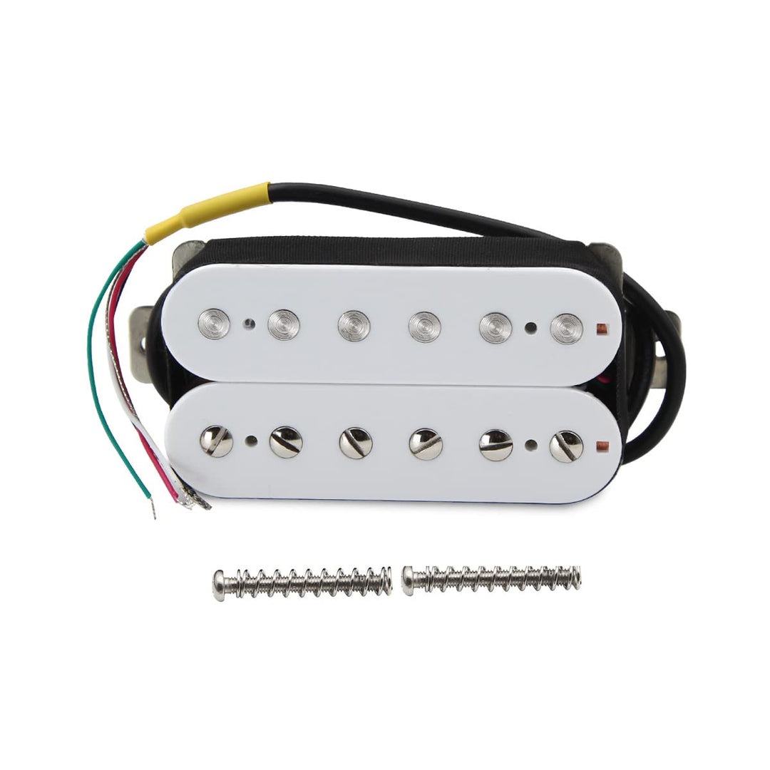 Alnico 2 Humbucker Pickup 8-9K Electric Guitar Pickup Bridge Humbucker, White