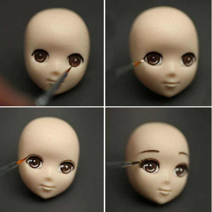 8Pcs/Set 3D Baby Face Soft Clay Mold Tools Doll Faces S