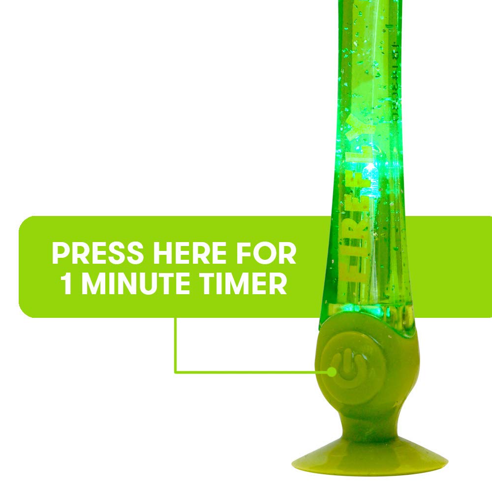 Firefly Light-Up Timer Kids Toothbrush with Suction Cup