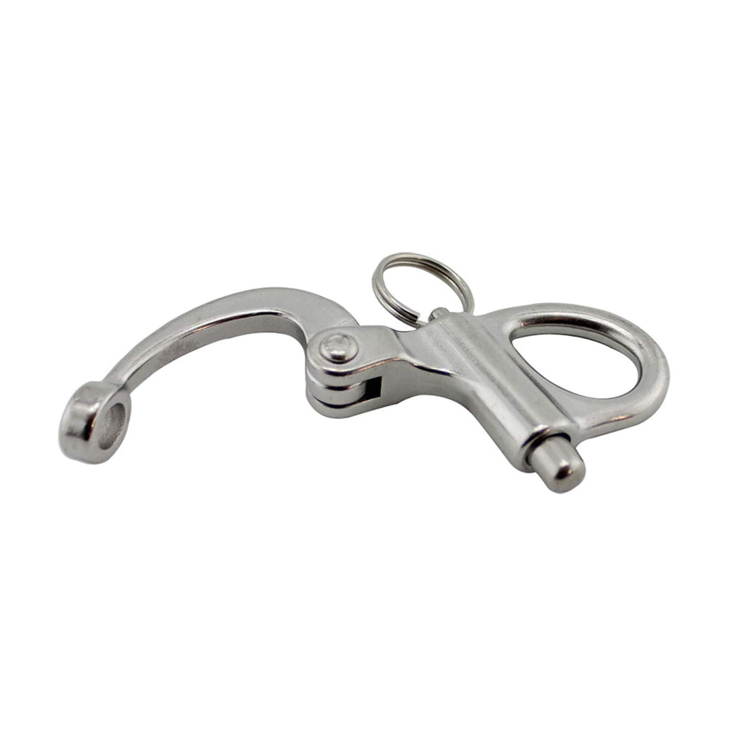 NRC&amp;XRC Pair of 3-3/4(96mm)316 Stainless Steel Fixed Bail Snap Shackle for Bracelet, Sailboat