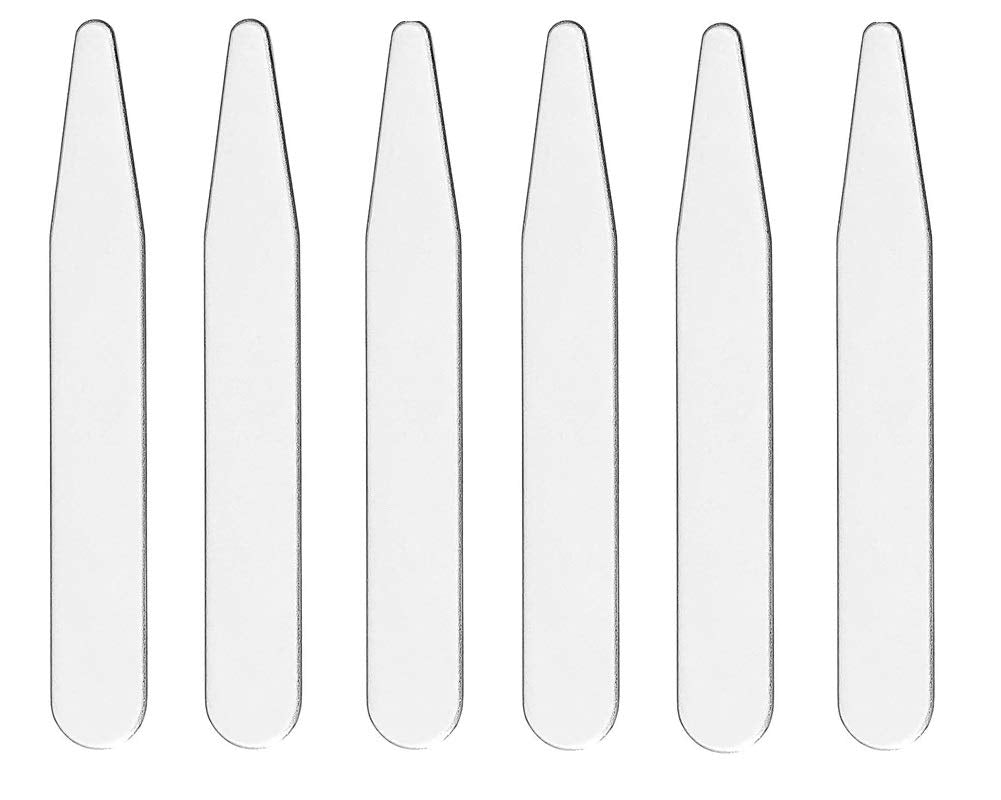 20 Metal Collar Stays For Men&#39;s Dress Shirts - Pick Between 2, 2.2, 2.5, 2.7, 3 - Perfect Length for a Custom Fit and Sharp Look