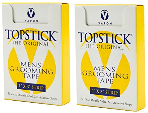 Topstick 1 X 3 - 50 Strips in each box (2 boxes) Hypo-Allergenic All Purpose Clear Double Tape