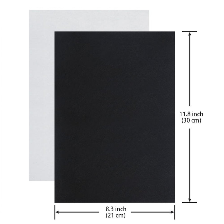 10PCS Black Self Adhesive Felt Sheets, Thickened Sticky Back Felt Fabric for Jewelry Box Felt Liner Art and Craft Making A4 Size8.3 by 11.8