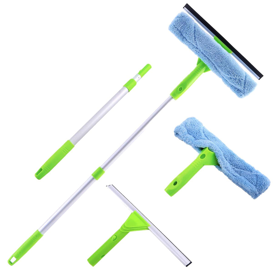 TJOUL Poseeruiz Window Squeegee Cleaner Scrubber 3 in 1