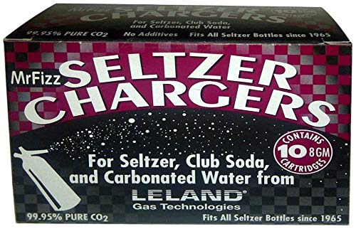 Soda Chargers Seltzer Chargers Co2, 40 Count,Silver