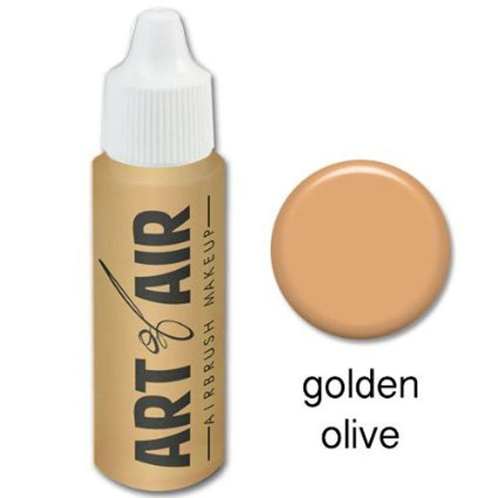 Airbrush Makeup - Foundation 1/2oz Bottle Choose Color (Golden Olive)