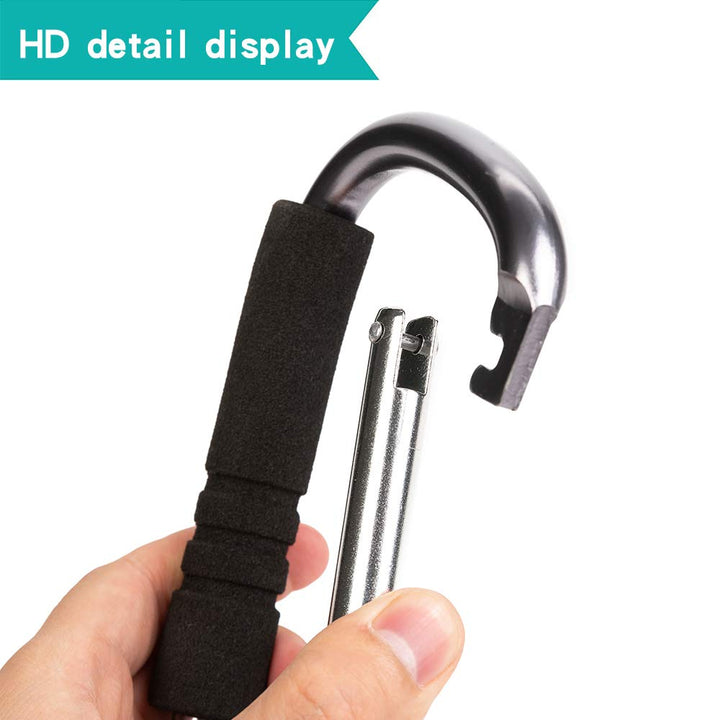 Funbliss Stroller Hooks by Baby,2 Pack Convenient Organizer Hook Bag Clips to Diaper Bags Clothing,Purses,Groceries,Great Hook Set for Mommy When Walking or Shopping(Black)
