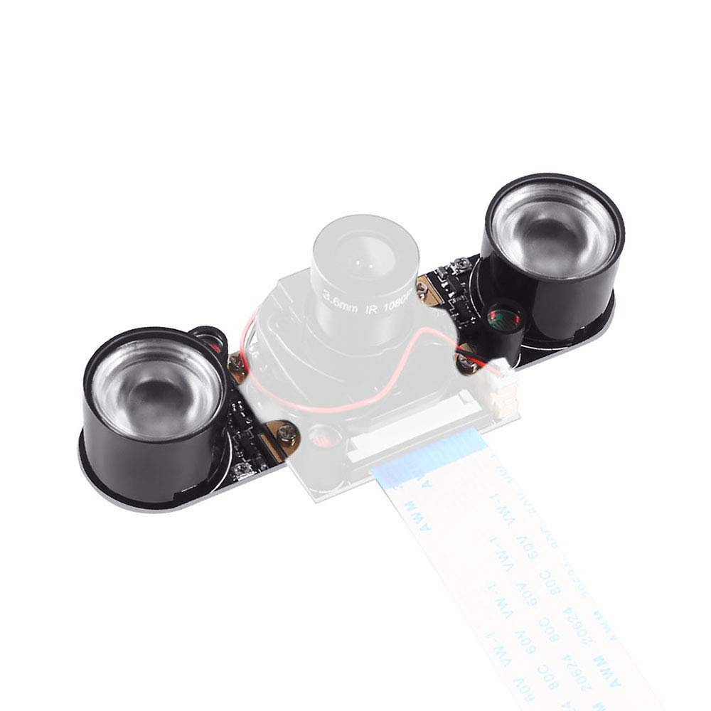 2 Pcs Infrared LED Light Board Module for Raspberry Pi Camera Night Vision, 3W 850 IR High Power Night Vision Infrared Illuminator with Adjustable Resistor for Raspberry Pi Camera