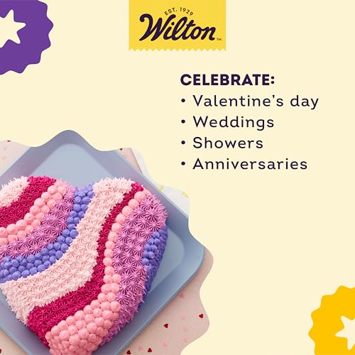 Decorator Preferred Heart Shaped Cake Pan, 8-In. Baking Pan for Lovely Cakes, Aluminum