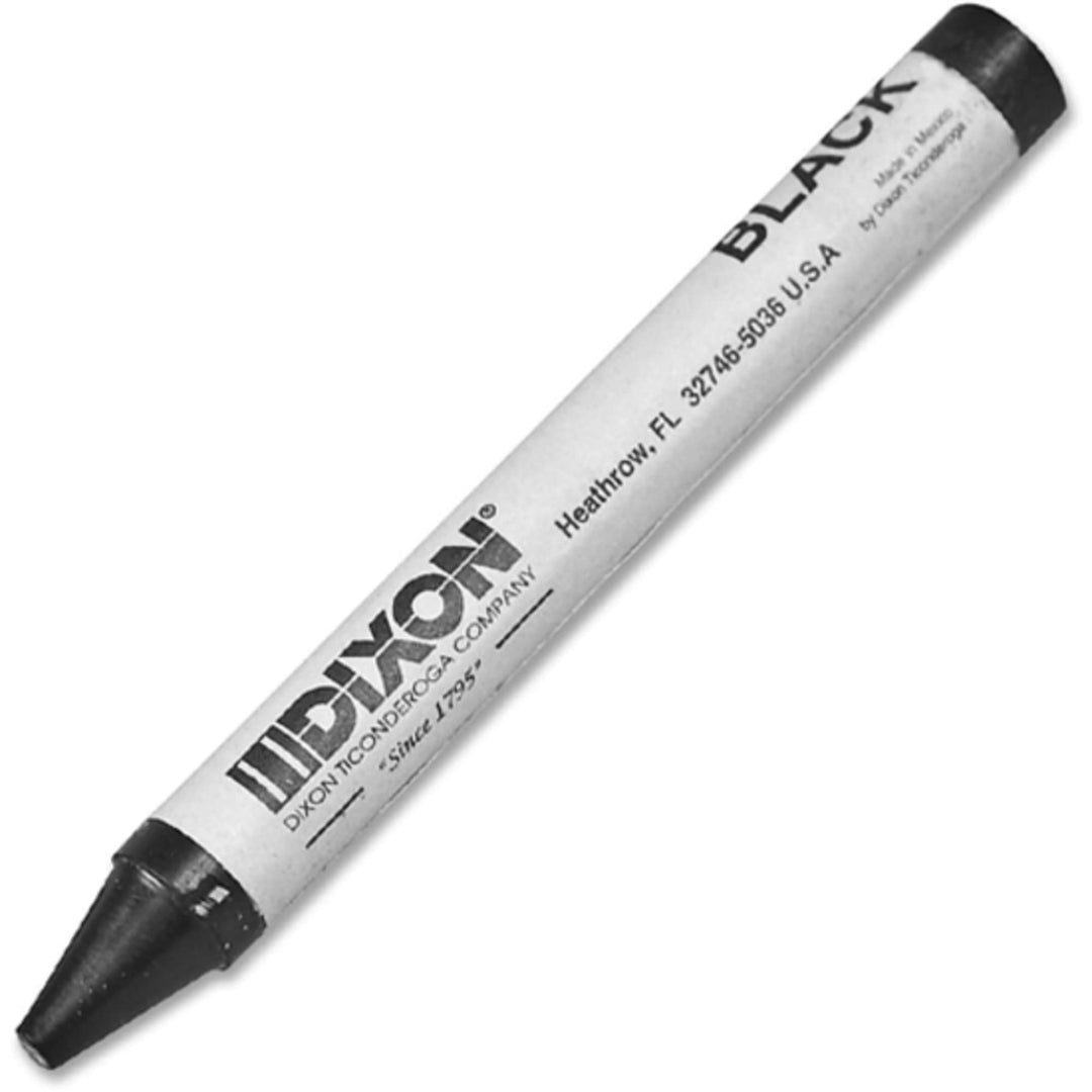 Long-Lasting Marking Crayons, 5, Black, Pack of 12