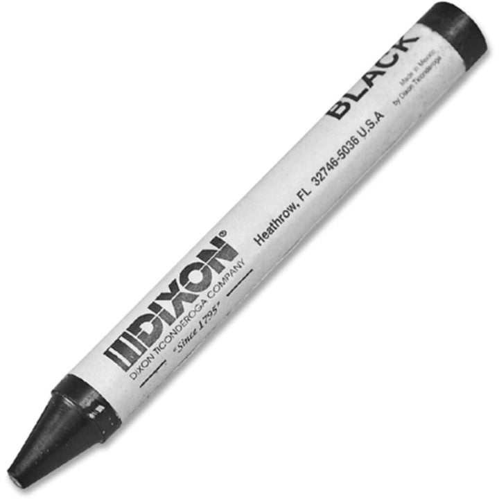Long-Lasting Marking Crayons, 5, Black, Pack of 12