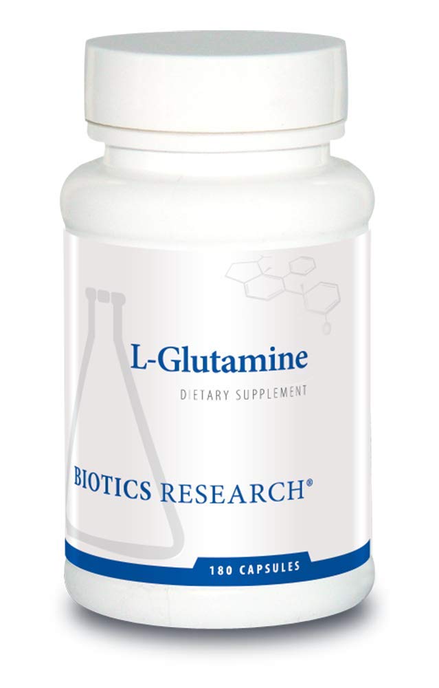 L Glutamine, Gastrointestinal Health, Gut Lining Support, Optimal Muscle Support, Lean Muscle, Antioxidant Activity, Free Form Amino Acid. 180 Capsules