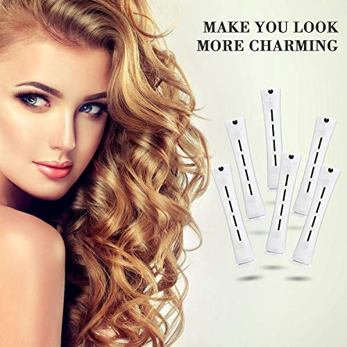 36 Pieces Cold Wave Rod Hair Perm Rods Hair Rollers Perming Rods Curlers with Steel Rat Tail Comb for Hairdressing Styling