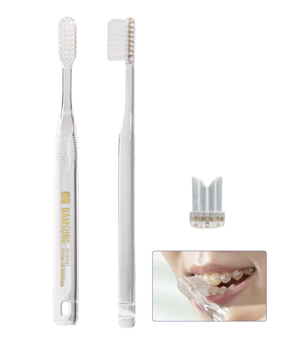 Sky Orthodontic Toothbrushes[2 Packs] V Trim Cleaning f