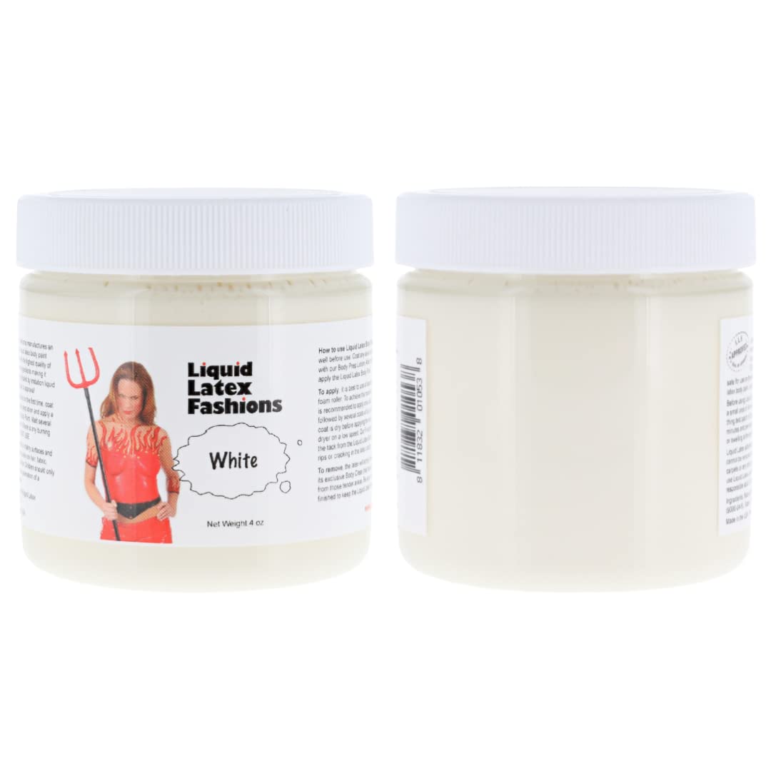 Ammonia Free Liquid Latex Body Paint - 4oz White
