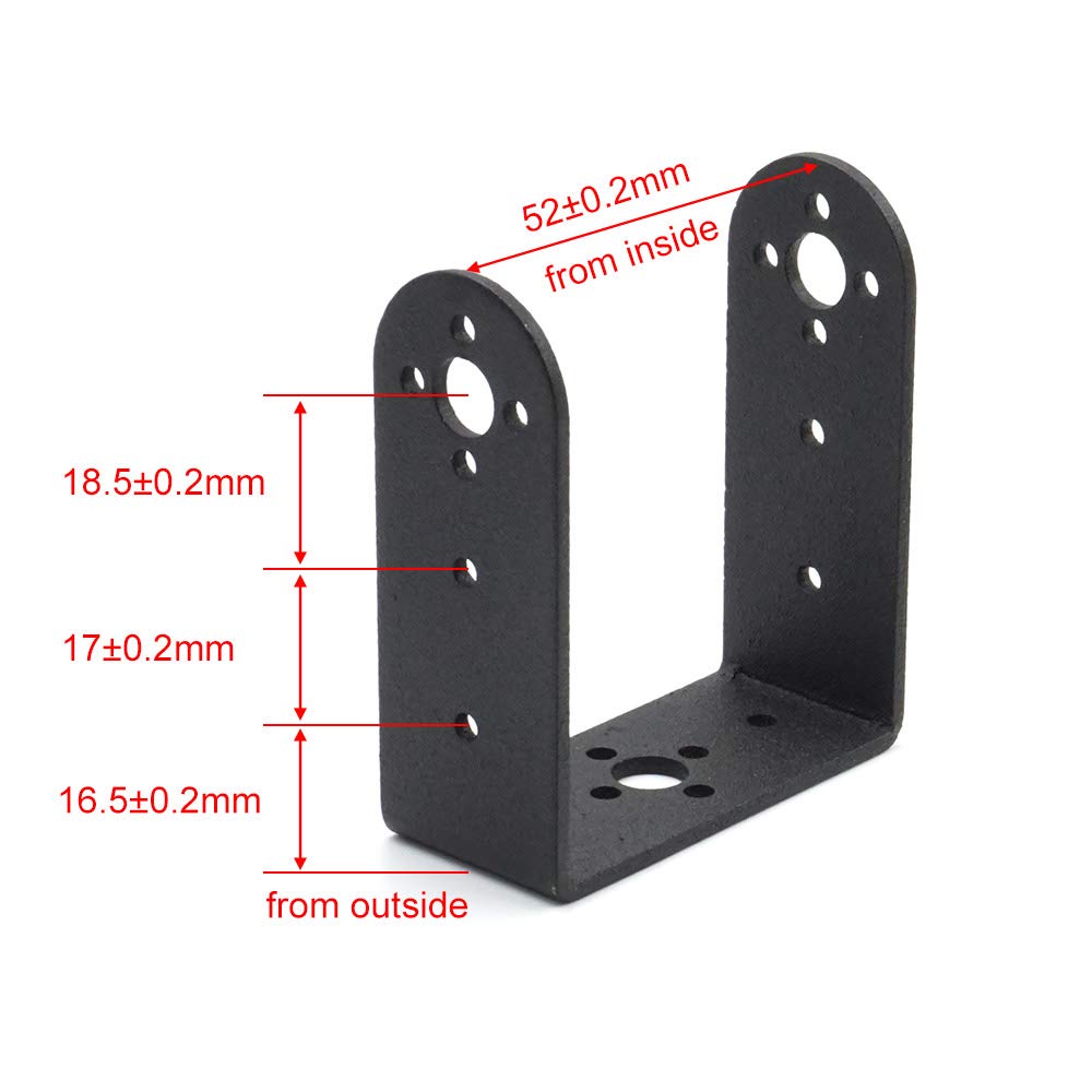2 Sets Pan Tilt Servo Mount Bracket for MG996R S3003 Steering Gear Robot Car Boat