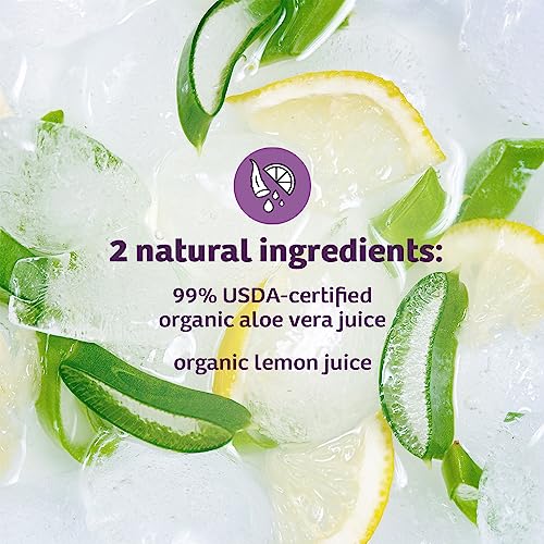 Lily of The Desert Aloe Vera Gel - Inner Fillet Thicker Consistency Aloe Vera Drink with Natural Vitamins, Digestive Enzymes for Gut Health, Stomach Relief, Wellness, Glowing Skin, 128 Fl Oz