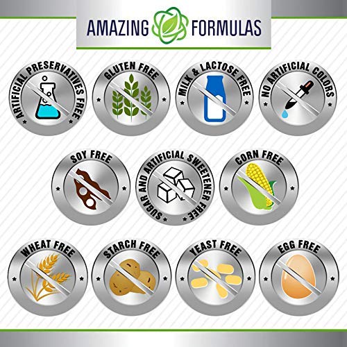 Amazing Flora Probiotic Supplement | 25 Billion-10 Strains | 60 Veggie Capsules | Non-GMO | Gluten-Free | Made in USA