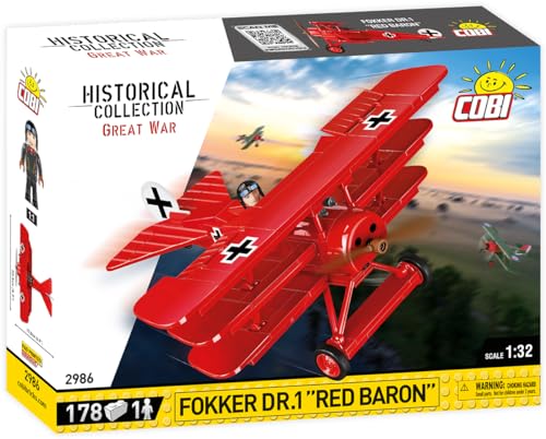 Historical Collection: The Great War Fokker DR.1 Red Baron Plane,7+ years,178 pcs