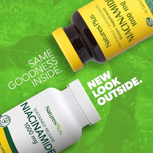 NaturesPlus Niacinamide, Sustained Release - 1000 mg, 9