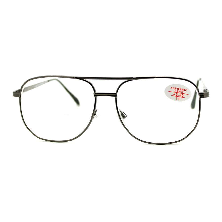 Clear Lens Glasses Bifocal Reading Lens Vintage Square 