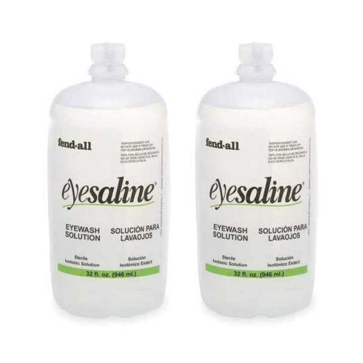 Eyesaline Eyewash Saline Solution Bottle Refill, 32 oz (2 Pack)