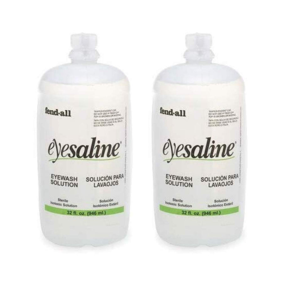 Eyesaline Eyewash Saline Solution Bottle Refill, 32 oz (2 Pack)