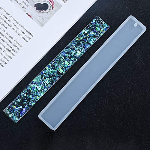 Warmshine 21 PCS Rectangle Silicone Bookmark Mold DIY Bookmark Mould Bookmark Making Mold Epoxy Resin Mold