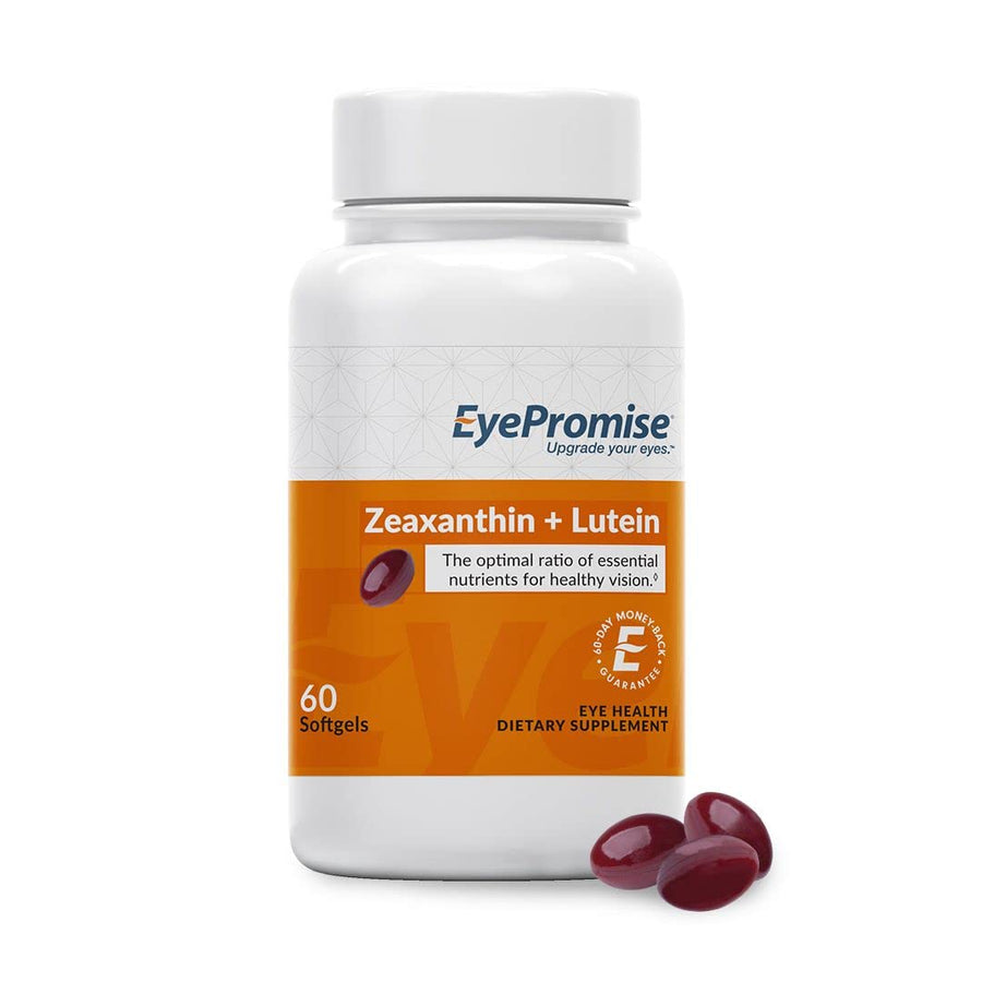 Zeaxanthin + Lutein Eye Vitamin - 60 Softgels Capsules Made with Natural Ingredients for Diets Including Gluten Free and Vegetarian - Protect & Enhance Your Eye Health Completely