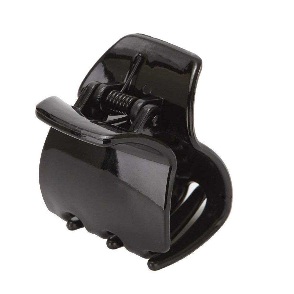 Yishenyishi 10 Pack Black Jaw Clips For Thick Hair, Non-slip Hair Claw Clip for Women and Girls (Medium 2)