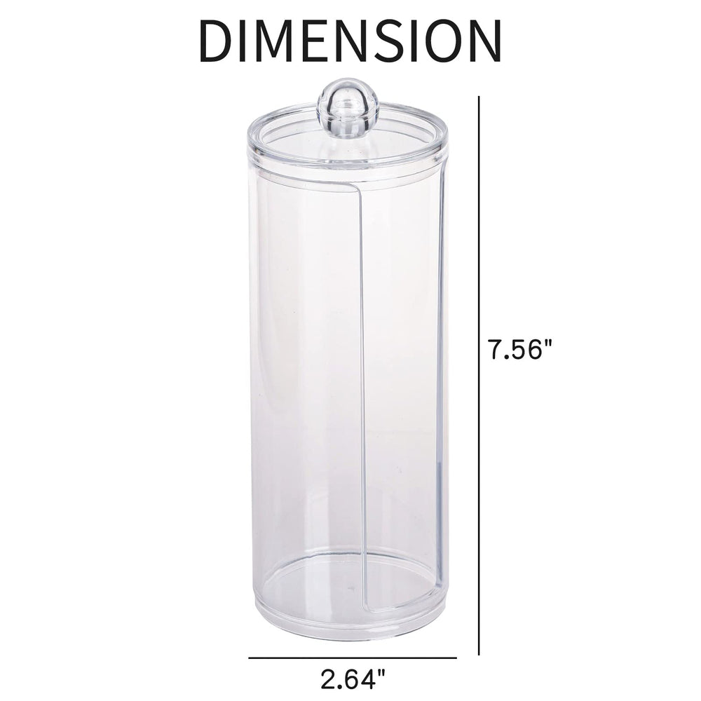 Clear Scrunchie Holder Stand, Hair Tie Organizer Stand with Lid, Portable Hair Accessories Organizer Perfect Scrunchy Display Organizer for Teen Girls