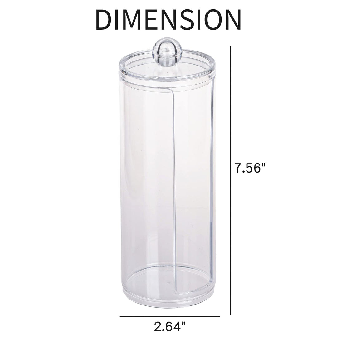 Clear Scrunchie Holder Stand, Hair Tie Organizer Stand with Lid, Portable Hair Accessories Organizer Perfect Scrunchy Display Organizer for Teen Girls