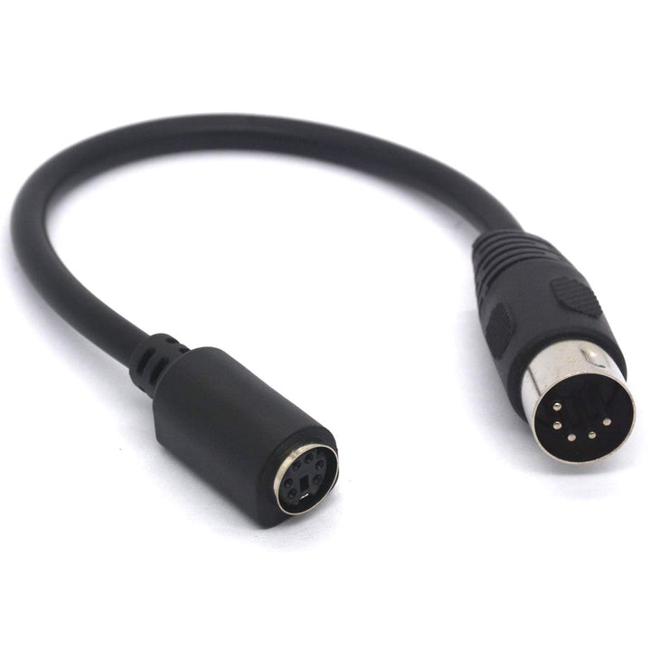 GLHONG 5 Pin DIN to PS/2 Cable Adapter, 5 Pin MIDI Male to 6 Pin Mini Din Female Adaptor for Mouser at Keyboard