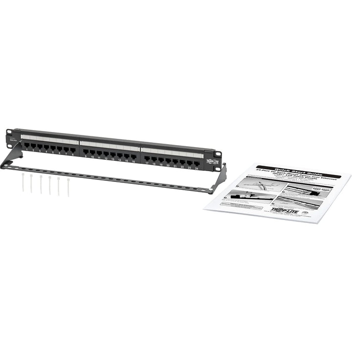 Eaton Tripp Lite Cat6 24-Port PoE+ Patch Panel, RJ45 Et