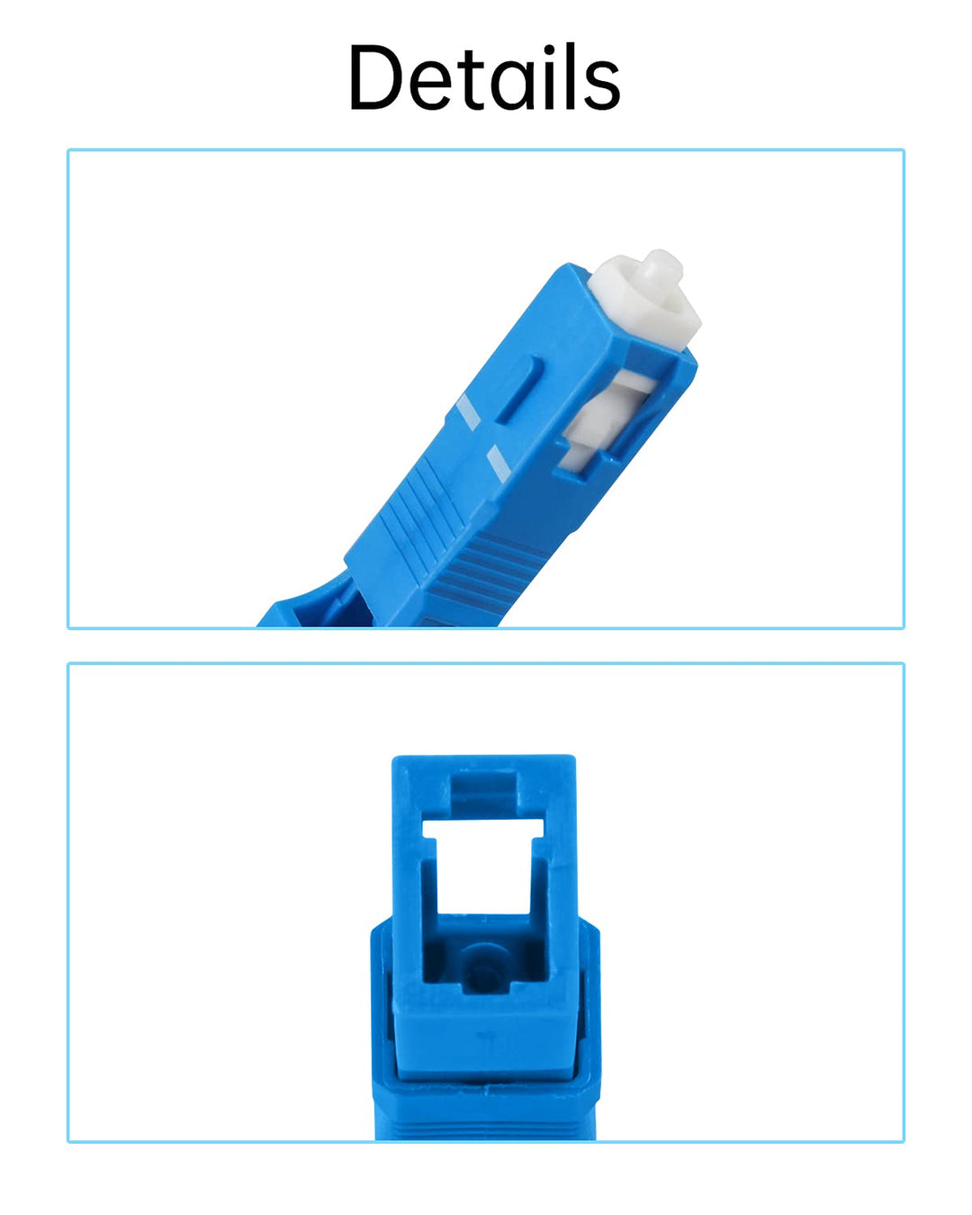 10 Pcs SC to LC Adapter,SingleMode 9/125um SC Male to LC Female Hybrid Optical Fiber Adapter Connector,Optical Equipment Tool for Visual Fault Locator,Optical Power Meter,Digital Communication