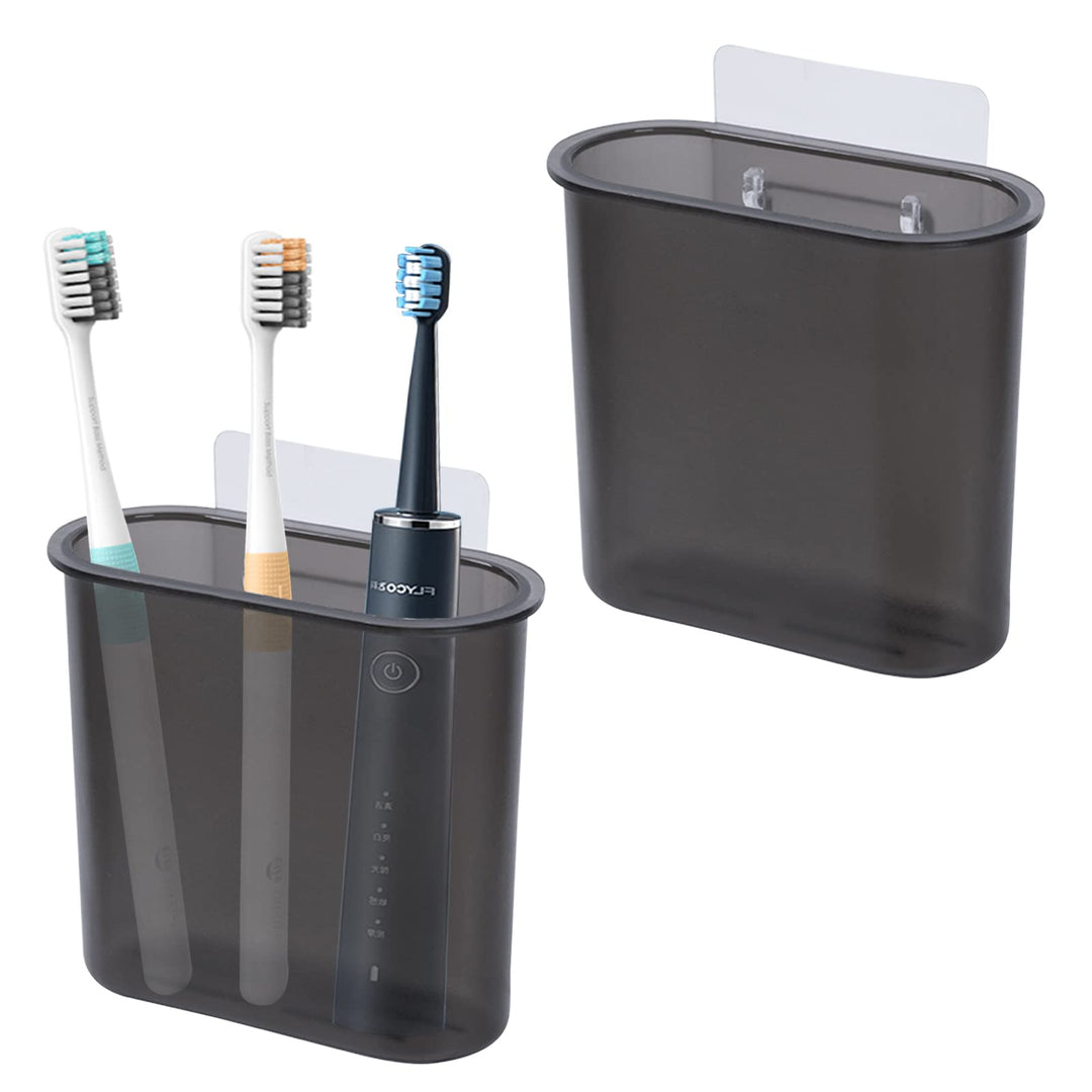 2 Packs Wall Mounted Toothbrush Holder for Bathroom, Se