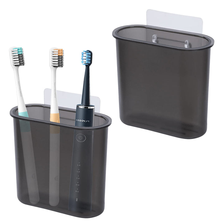 2 Packs Wall Mounted Toothbrush Holder for Bathroom, Se