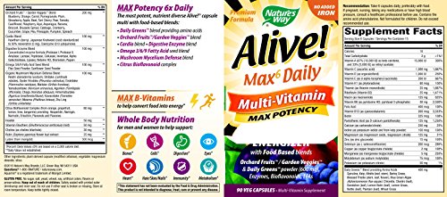 Nature's Way, Alive! Max6 Dailiy, Multi-Vitamin, Ma
