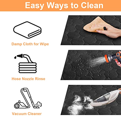 Dog Car Seat Cover for Back Seat, Waterproof Car Seat Protector for Dogs with Side Flaps, Scratchproof Dog Backseat Cover, Dog Hammock with Nonslip Bottom for SUVs, Standard(54 Wx55 L)