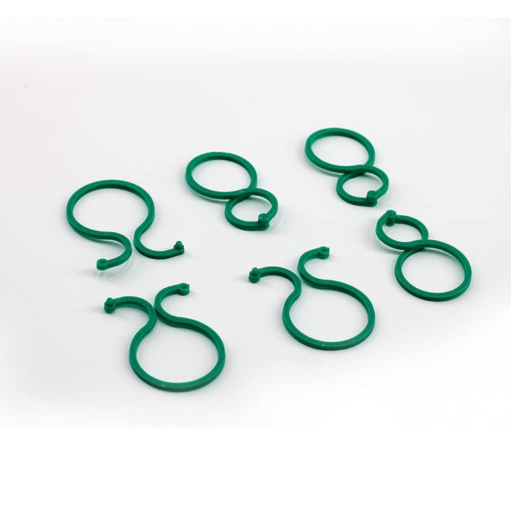 100PCS Vegetables Tomato Vine Flower Clips Plant Twist Clip Garden Plant Support Clips Plant Clips and Garden Clips for Other Vine Plants for Climbing Plants for Securing Plants (Large)