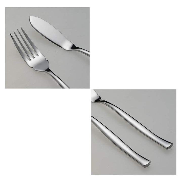 8-Piece Stainless Steel Fish Forks Fish Knives, Fish Serving Fork and Fish Serving Knife