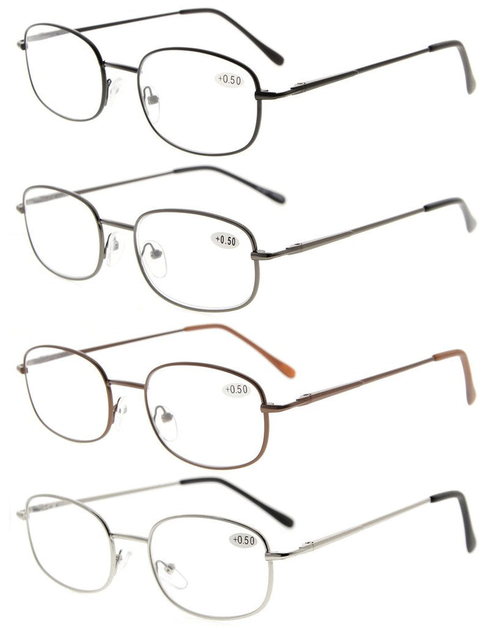 Eyekepper Metal Frame Spring Hinged Arms Reading Glasse
